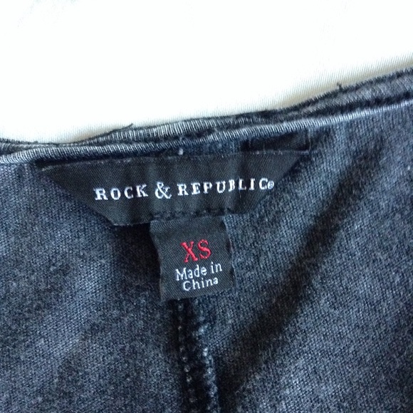 Y2K ROCKIN REPUBLIC BLACK SLEEVELESS BABYDOLL TOP XS - Picture 4 of 4